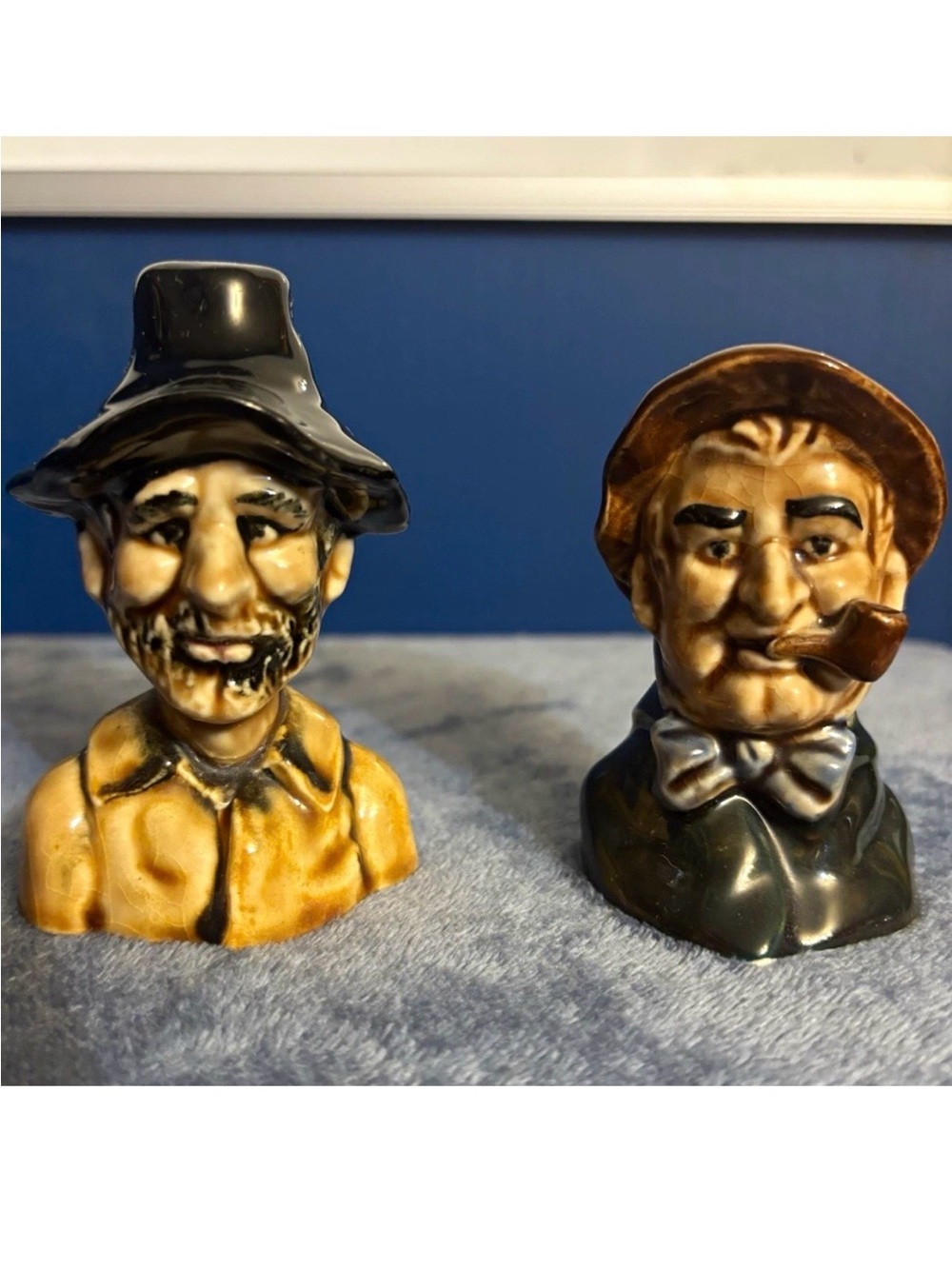 Vintage Japan Hillbilly Country Folk Salt & Pepper Shakers